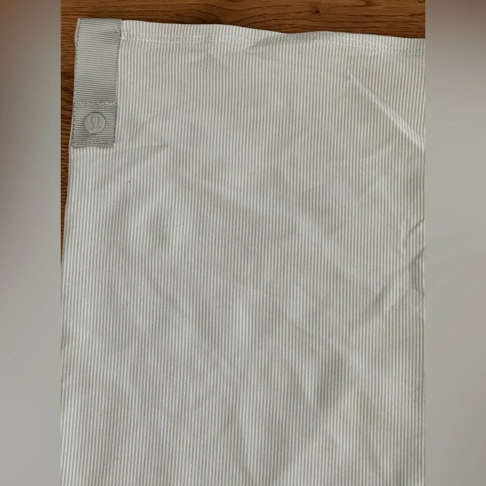 Lululemon🍋 Vinyasa Scarf Rulu Wee Stripe White Heathered Grey/White Stripe - Picture 7 of 15